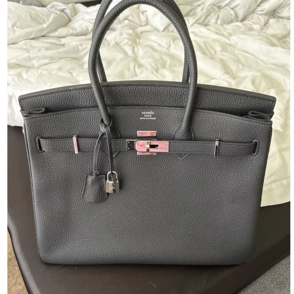 Large new HERMÉS BURKIN BAG - Picture 3 of 5